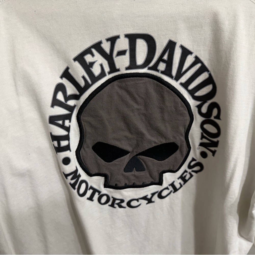 Harley-Davidson white Cotton Tee never worn - Picture 3 of 4